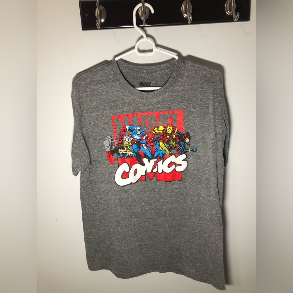 Marvel Comics T Shirt, Large, Cotton/Polyester Blend